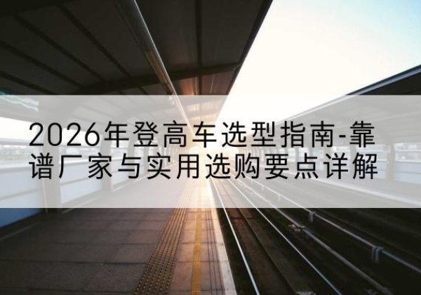 坪山登高车厂家推荐-2026年登高车选型指南-靠谱厂家与实用选购要点详解